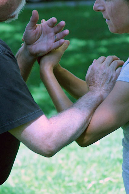 Jill Basso - push hands detail