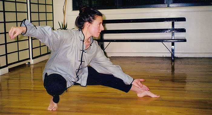 Snake creeps down - Tai Chi position - Jill Basso - Santa Fe